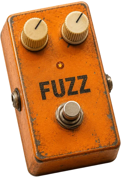 Orange vintage fuzz pedal