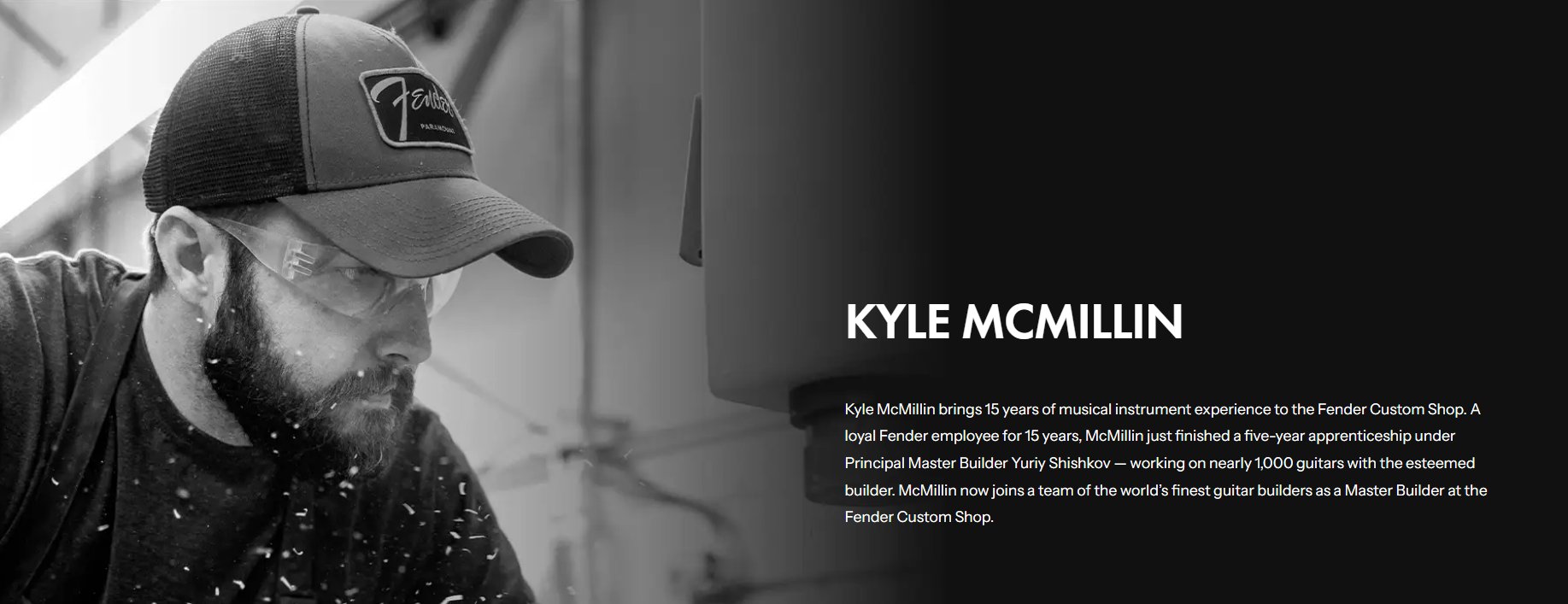 Kyle McMillin — Fender Custom Shop Master Builder