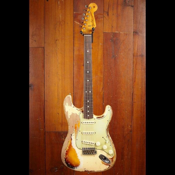 Fender Custom Shop 1963 Stratocaster Ultra Relic — full guitar view showing aged blonde finish and rosewood neck