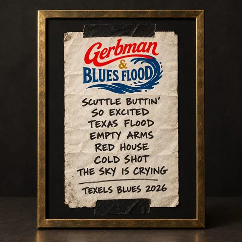 Texels Blues 2026 Setlist Print