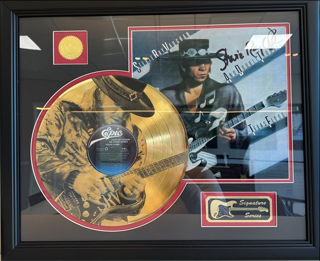Texas Flood gold record award — Gerbman & Blues Flood