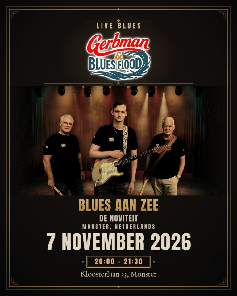 Plakat: Gerbman & Blues Flood in De Noviteit, Monster, 7. Nov. 2026