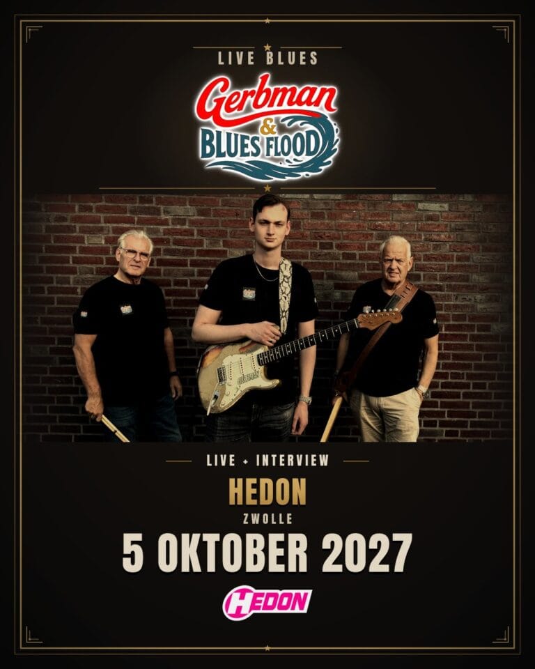 Plakat: Gerbman & Blues Flood im Hedon, Zwolle, 5. Okt. 2027